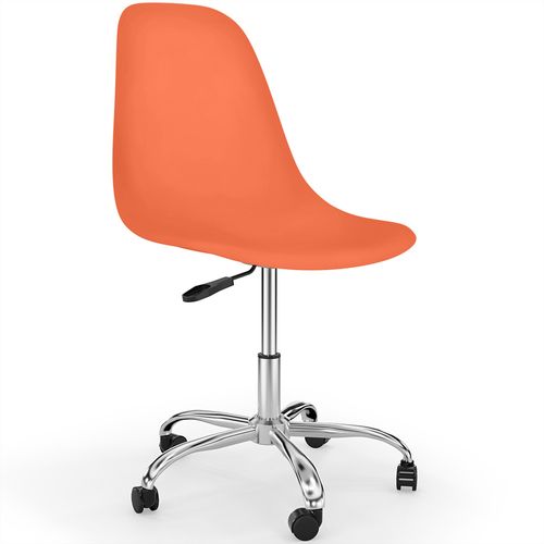 Chaise De Bureau Pivotante à Roulettes - Brielle Orange