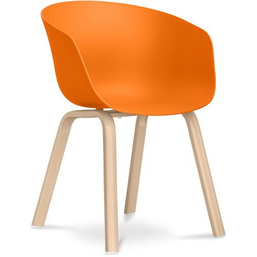 Chaise Maisie Design Scandinave - Mat Orange