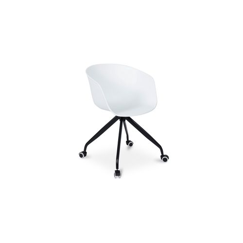 Chaise De Bureau Pivotante Avec Roulettes – Marie Rouge