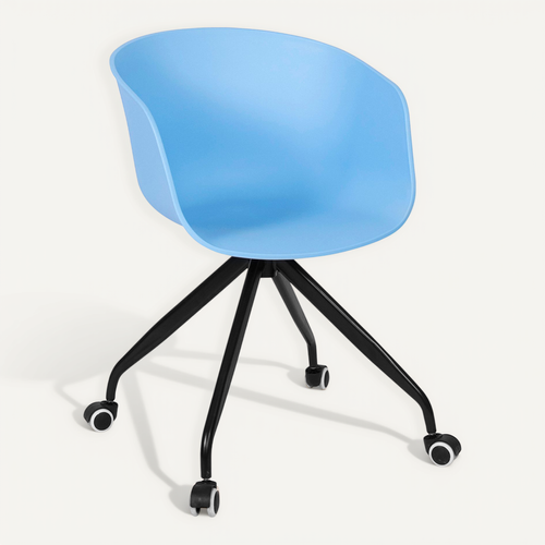 Chaise De Bureau Pivotante Avec Roulettes – Marie Bleu