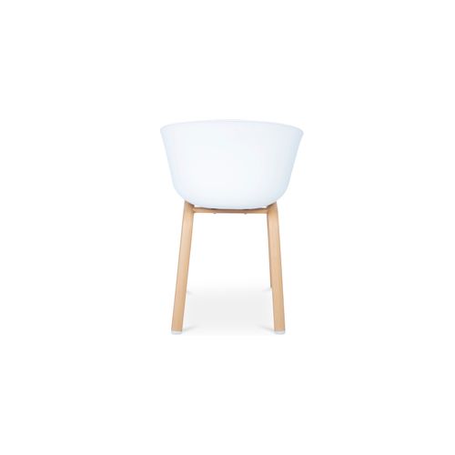 Chaise De Salle à Manger Blanche Rembourrée Avec Accoudoirs Gris Clair
