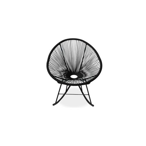 Chaise à Bascule Acapulco - Pieds Noirs - Nouvelle édition Vert