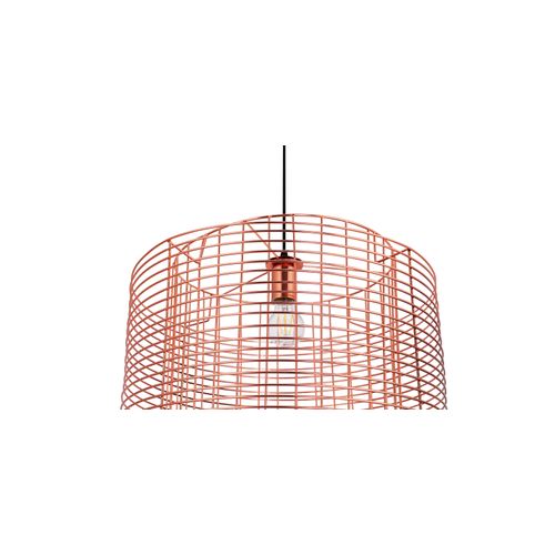 Lampe Suspendue à Structure En Fil De Fer Rose Doré