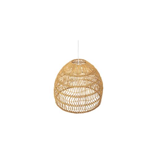 Lampe Suspendue Boho Bali En Rotin Naturel - 40cm - Seam Bois Naturel