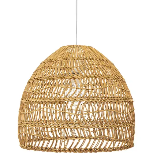 Lampe Suspendue Boho Bali En Rotin Naturel - 40cm - Seam Bois Naturel