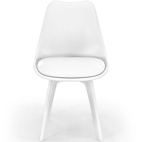Premium Chaise Brielle Avec Coussin De Scandinave Blanc