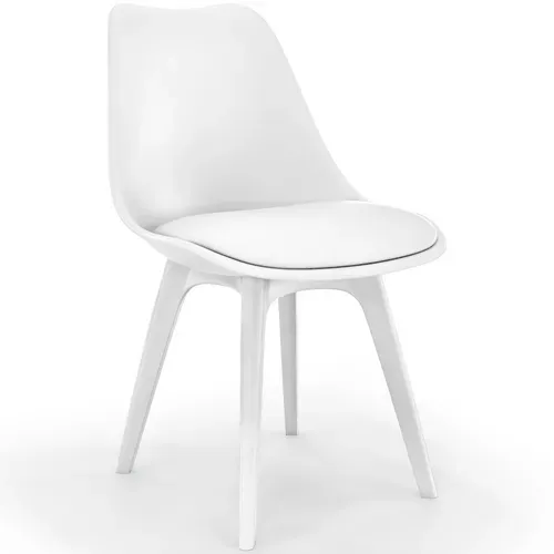 Premium Chaise Brielle Avec Coussin De Scandinave Blanc
