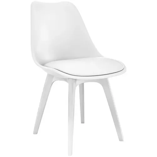 Premium Chaise Brielle Avec Coussin De Scandinave Blanc