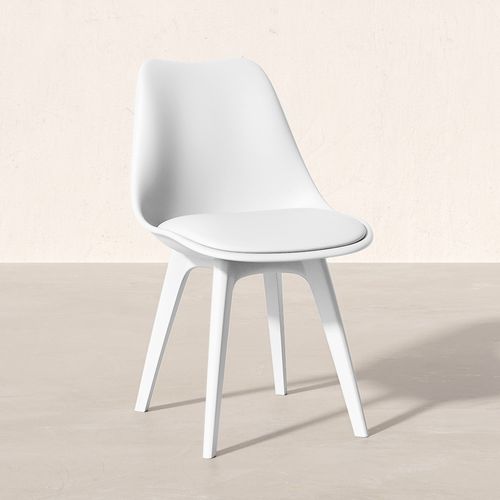 Premium Chaise Brielle Avec Coussin De Scandinave Blanc