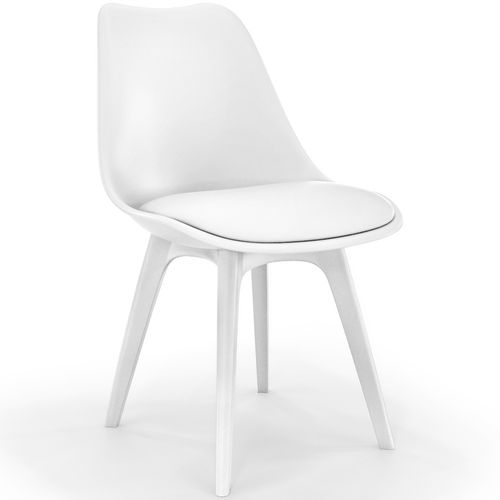 Premium Chaise Brielle Avec Coussin De Scandinave Blanc