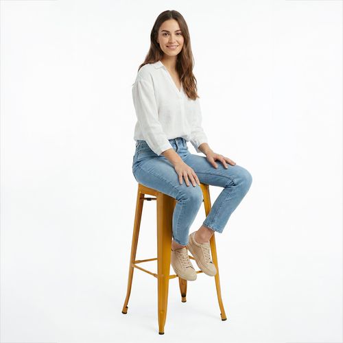 Tabouret De Bar - Design Industriel - 76cm - Nouvelle édition- Metalix Vert Clair