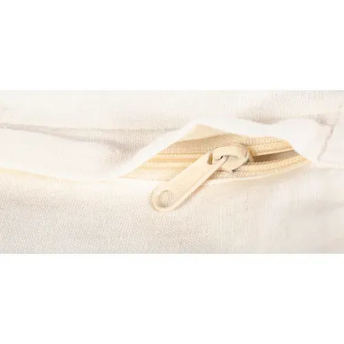 Coussin Carré Design Boho Bali, En Raphia Housse + Remplissage - Alizon Naturel