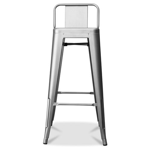 Tabouret De Bar Avec Dossier - Design Industriel - 76cm - Nouvelle édition -metalix Vert Clair
