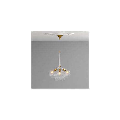 Lustre Globe Design Moderne, 9 Globes En Verre - Plaus Noir