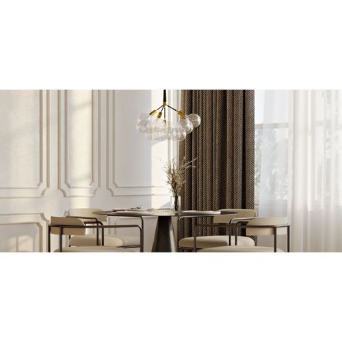 Lustre Globe Design Moderne, 9 Globes En Verre - Plaus Noir