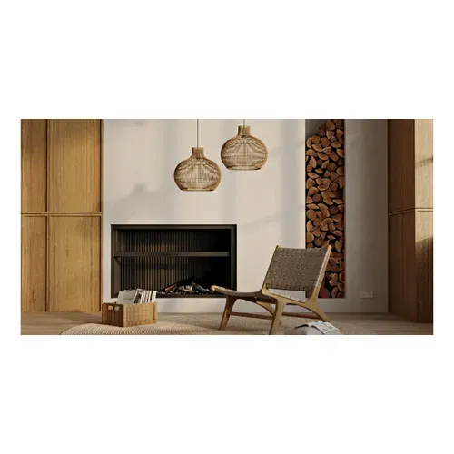 Suspension En Rotin, Style Boho Bali - Wayna Naturel