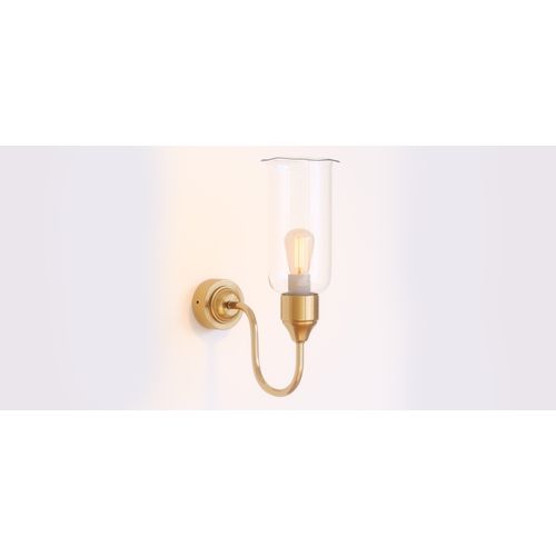 Applique Murale Chandelier - Lampe Dorée - Rene Transparent