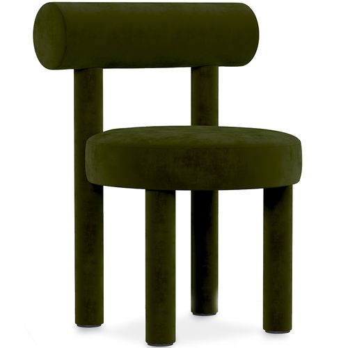 Chaise De Salle À Manger - Tapissée En Velours - Reece Olive