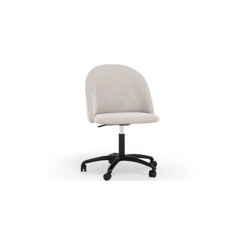 Chaise De Bureau Rembourrée - Velours - Bennett Orange
