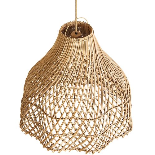 Lampe Suspendue En Rotin Style Boho - Amra Naturel