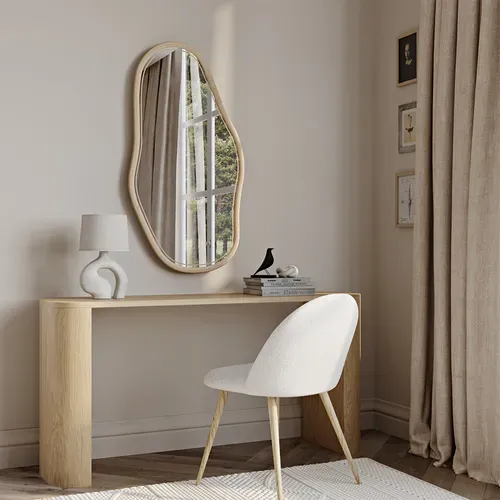 Miroir Mural En Rotin - 71 Cm - Verai Naturel