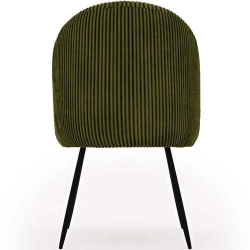 Chaise De Salle à Manger Rembourrée En Velours - Yukon Olive