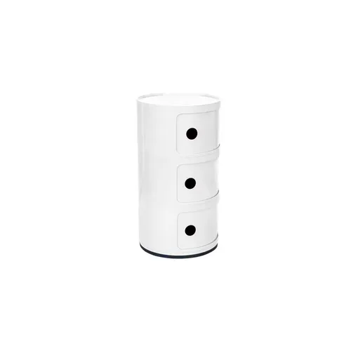 Armoire De Stockage - 3 Tiroirs - New Bili 3 Blanc