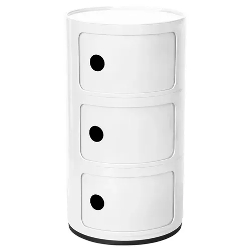 Armoire De Stockage - 3 Tiroirs - New Bili 3 Blanc