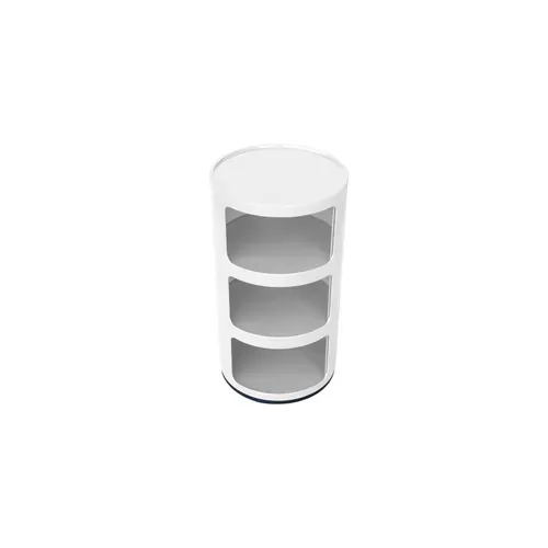 Armoire De Stockage - 3 Tiroirs - New Bili 3 Blanc