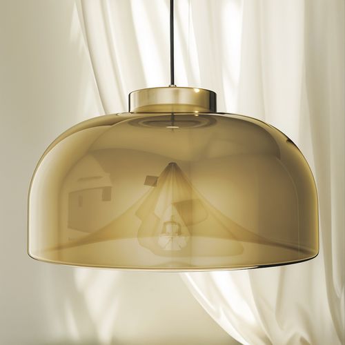 Lampe Suspension En Cristal - Design Moderne - Monai Fumée