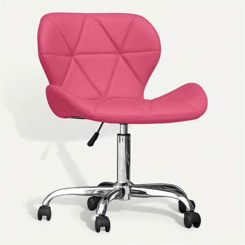 Chaise De Bureau Rembourrée Pu - Winka Fuchsia