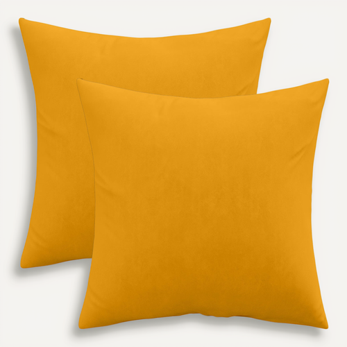 Lot De 2 Coussins En Velours - Housse Et Garnissage - Lenay Jaune