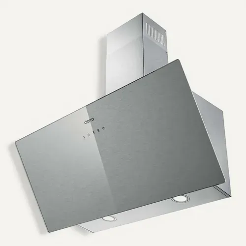 CBCS9736H-S Hotte Decorative 90cm en verre Argenté brossé avec Commande Tactile Wifi A+++