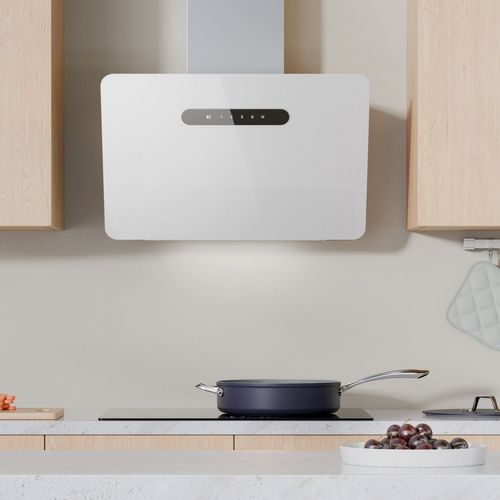 Hotte Inclinée 60cm Cbcw6736k-ow Contrôle Wifi+app Classe A+++ Blanc