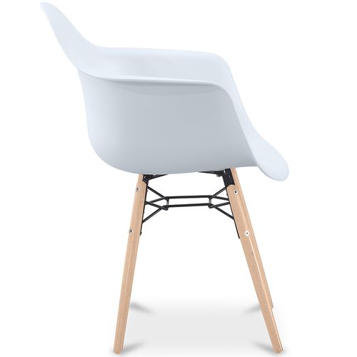 Chaise De Salle À Manger Design Scandinave - Pieds En Bois - Skandiva Vert Pastel
