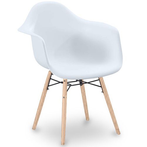 Chaise De Salle À Manger Design Scandinave - Pieds En Bois - Skandiva Vert Pastel