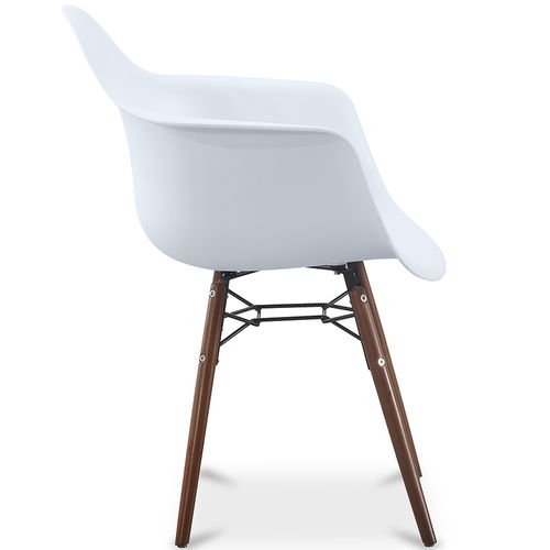 Chaises De Salle à Manger - Design Scandinave - Pieds En Bois Foncé - Skandiva Bleu Clair
