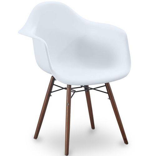 Chaises De Salle à Manger - Design Scandinave - Pieds En Bois Foncé - Skandiva Jaune