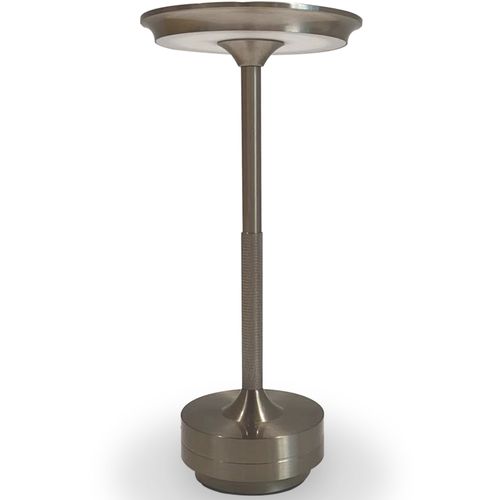 Lampe De Table LED Portable – Rechargeable Par USB – Allisse Argenté