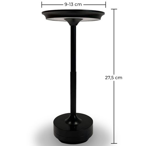 Lampe De Table LED Portable – Rechargeable Par USB – Allisse Argenté