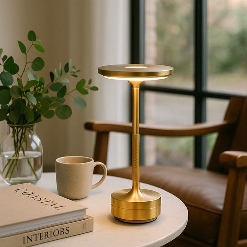 Lampe De Table LED Portable – Rechargeable Par USB – Allisse Gris Foncé