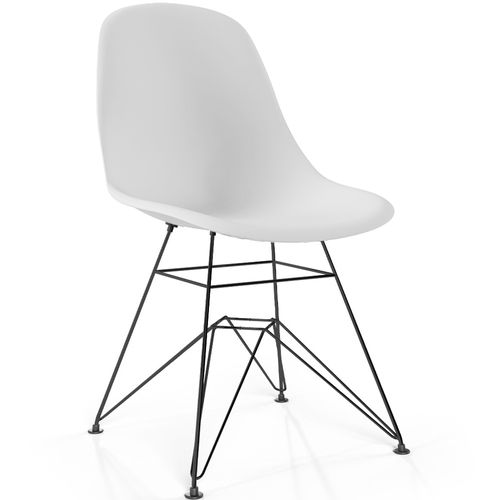 Chaise De Salle À Manger Avec Pieds En Métal – Design Moderne – Brielle Mauve
