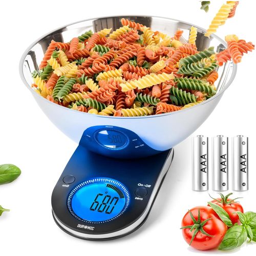 Ks5000 Balance De Cuisine - Capacité De 5kg - Bol Inclus - Large écran Rétroéclairé