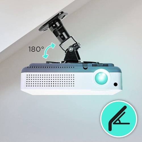 Pb01xb Support De Vidéoprojecteur Universel - Inclinable Et Rotatif - Charge Maximale 10 Kg