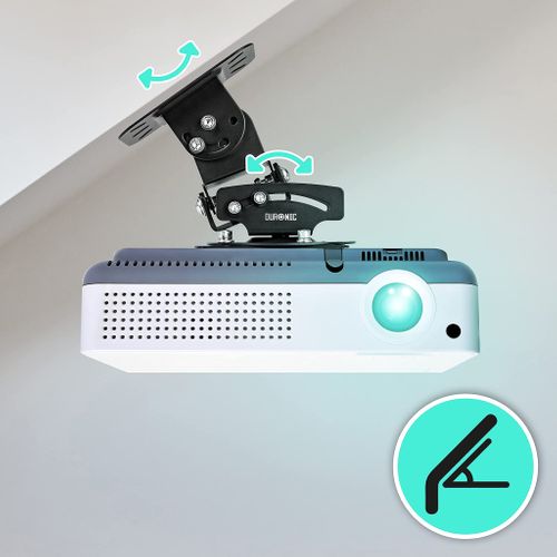 Pb03xb Support Vidéoprojecteur Universel Inclinable - Charge Maximale 13,6 Kg - Installation Plafond
