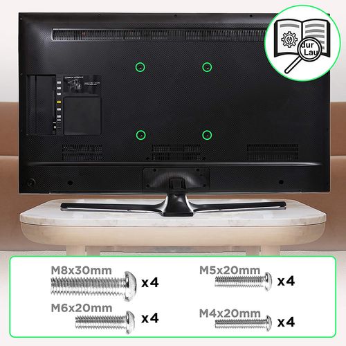 TVb777 Support Mural TV Inclinable - 33 à 60 Pouces / 57 à 153 Cm - Vesa 600 X 400