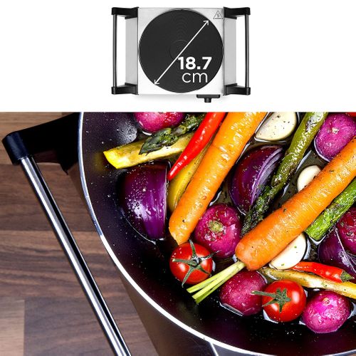 Hp1 Ss Plaque De Cuisson Chauffante électrique Avec Foyer En Fonte De 20 Cm - 1500w