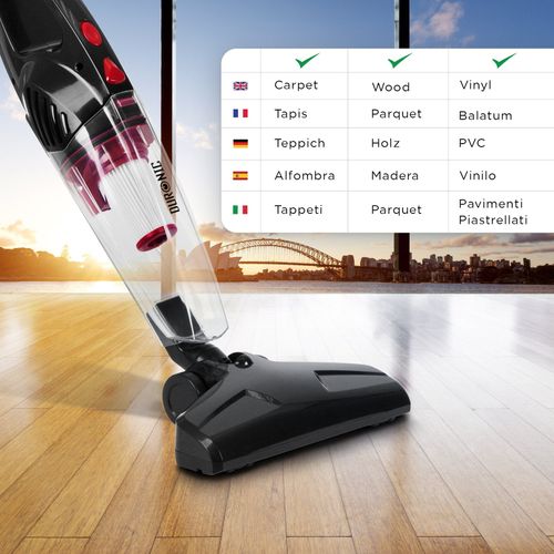 Aspirateur Balai Et À Main Sans Sac Vc8 /bk Classe A + Tête / Flexible / Brosse