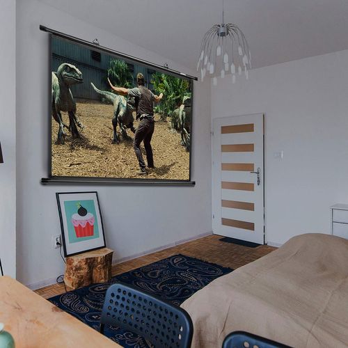 Ecran De Projection Bps100 /43 Avec Barres Et Crochets Pour Vidéoprojecteur - 100 Pouces