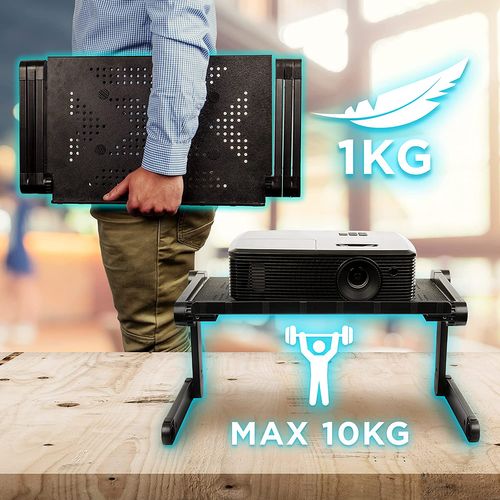 Dml121 Support Pour Ordinateur Portable - Pliable Et Réglable Avec 6 Articulations